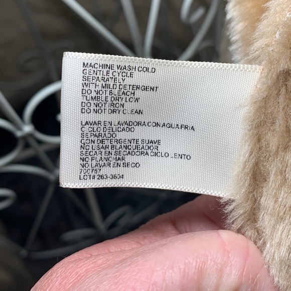 St. John's Bay Cream Teddy Jacket with Faux Fur size XL - Picture 3 of 8